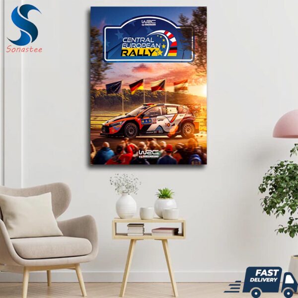 2024 Central European Rally Is An Auto Racing Event Scheduled To Take Place From 17 To 20 October 2024 Wall Decor Canvas Poster