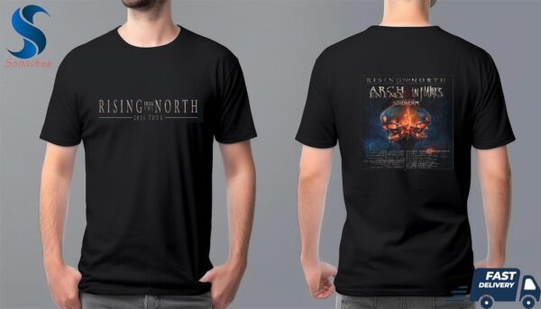 Arch Enemy In Flames With Special Guests Soilwork Rising From The North Tour 2024 Two Sides Unisex T Shirt