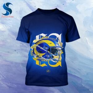 NFL Big Logo Los Angeles Rams All Over Print Shirt