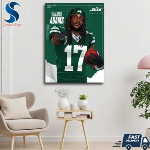 NFL Davante Adams is on his way to New York Jets Wall Decor Canvas Poster